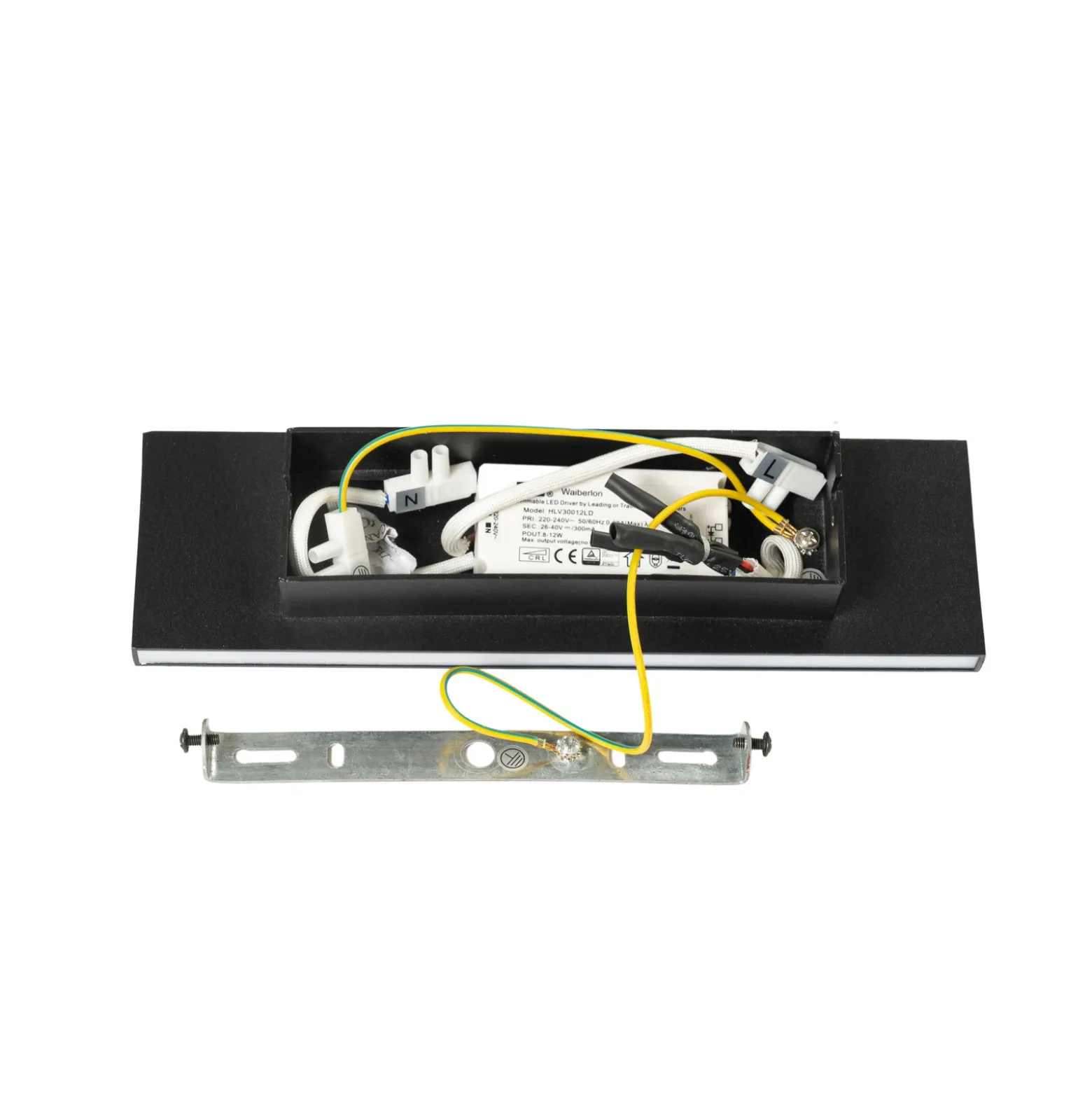 Aplique de pared LED Ignazia de Lindby, 28 cm, negro, metal, arriba/abajo
