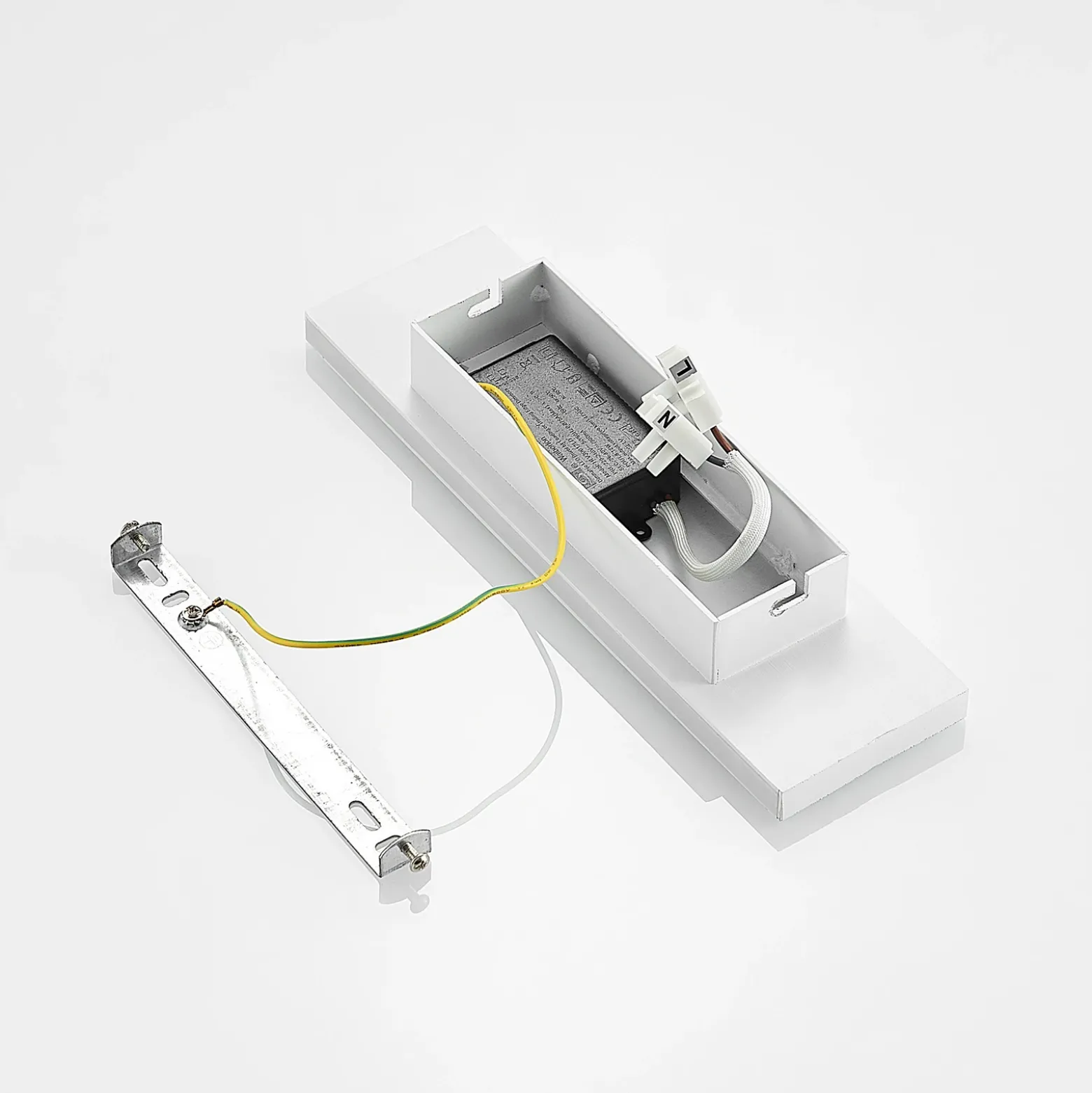 Aplique de pared LED Ignazia de Lindby, 28 cm, blanco, metal, arriba/abajo