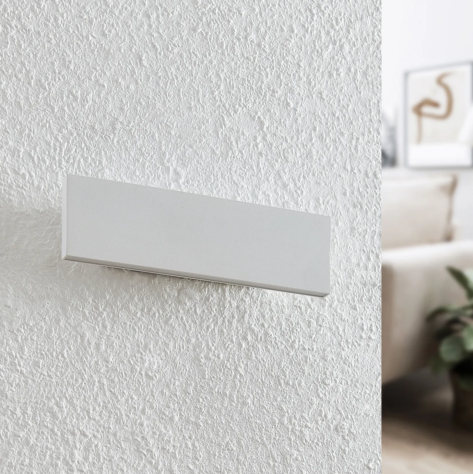 Aplique de pared LED Ignazia de Lindby, 28 cm, blanco, metal, arriba/abajo