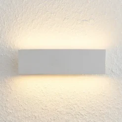 Aplique de pared LED Ignazia de Lindby, 28 cm, blanco, metal, arriba/abajo