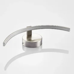 Aplique de pared LED Iven de Lindby, ancho 34 cm, níquel, 3.000 K