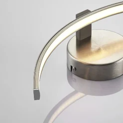 Aplique de pared LED Iven de Lindby, ancho 34 cm, níquel, 3.000 K