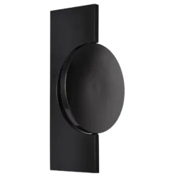Aplique de pared LED Jasper, altura 28 cm, negro mate, metal