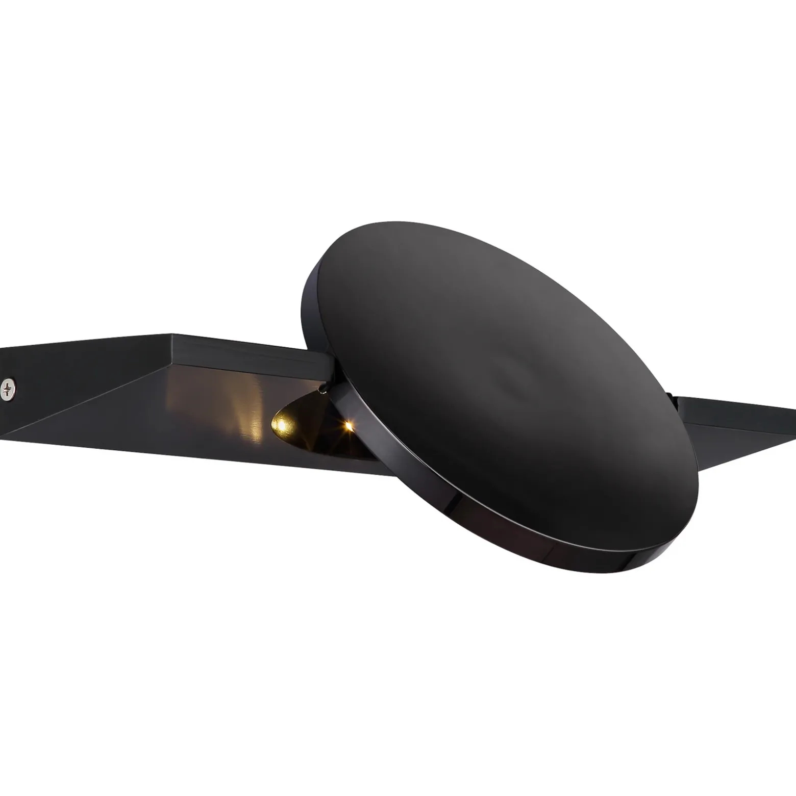 Aplique de pared LED Jasper, altura 28 cm, negro mate, metal