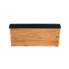 Aplique de pared LED Kalea, ancho 30 cm, color madera, madera