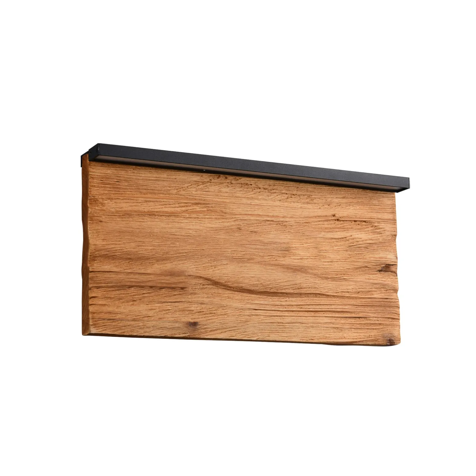 Aplique de pared LED Kalea, ancho 30 cm, color madera, madera