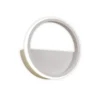 Aplique de pared LED Kitesurf, aluminio, Ø 25 cm, blanco