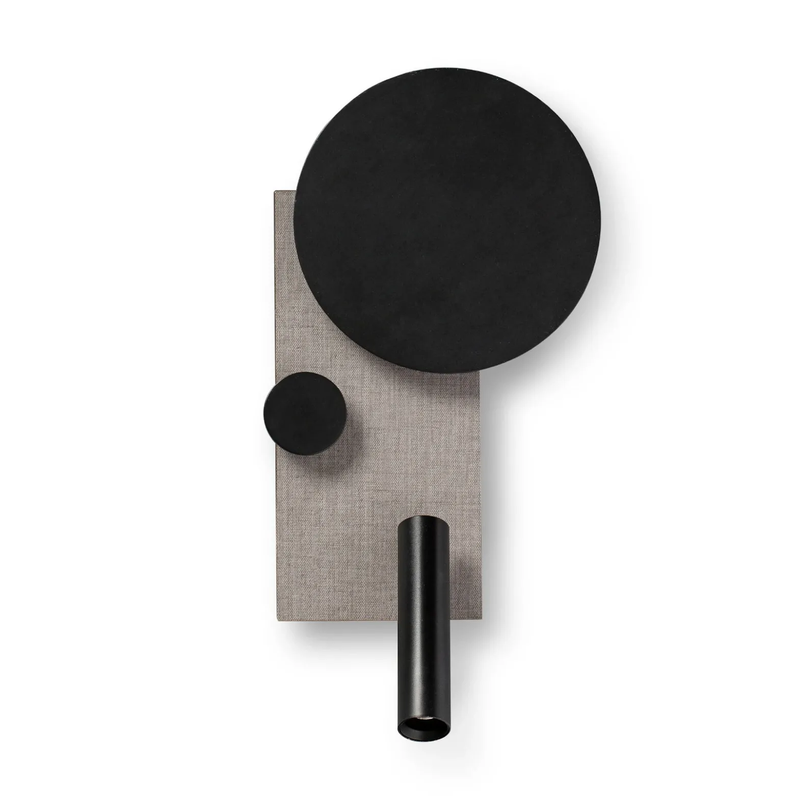 Aplique de pared LED Klee, gris, versión izquierda