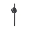 Aplique de pared LED Lindby Borian, negro, aluminio, 40 cm