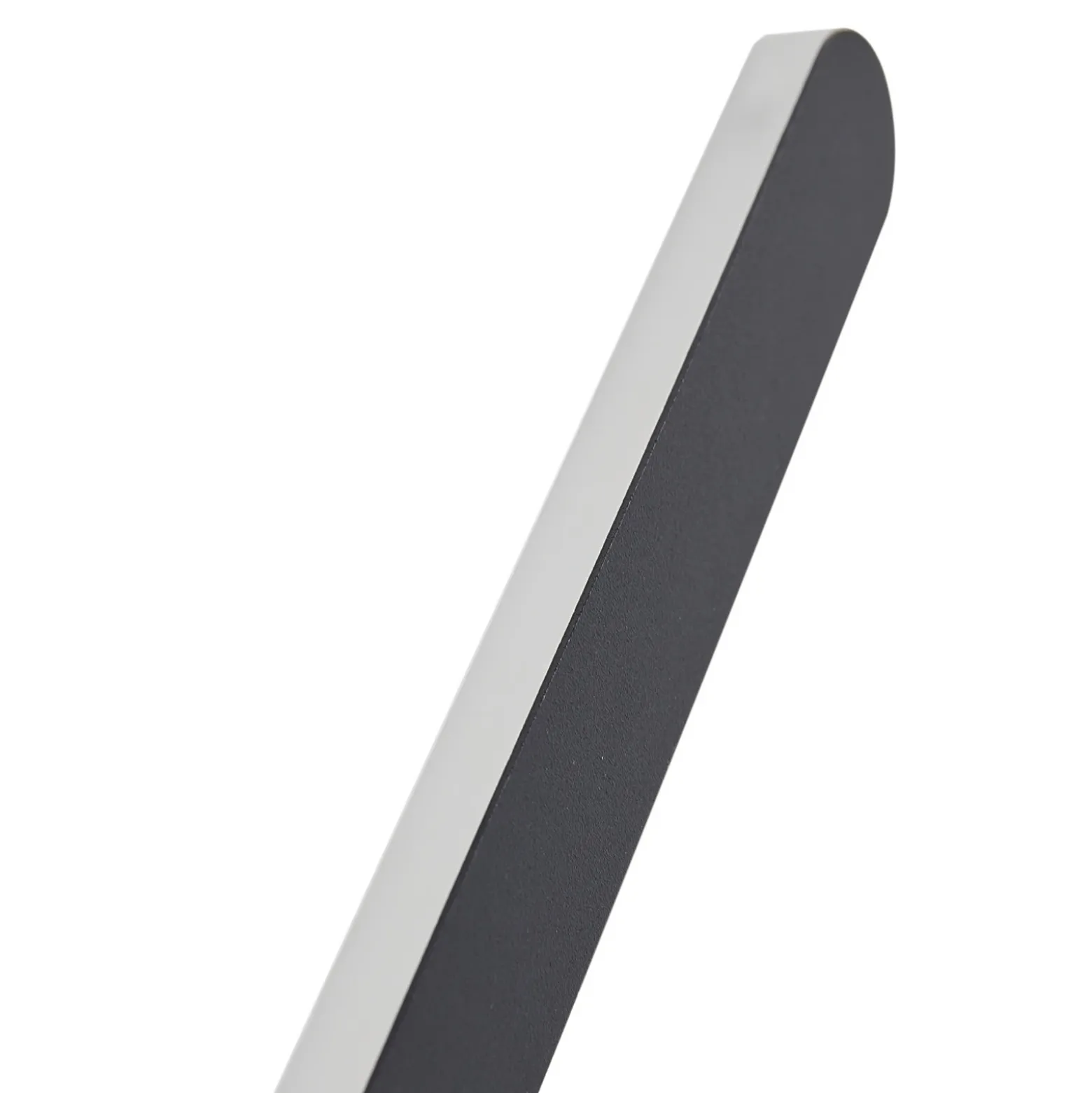 Aplique de pared LED Lindby Borian, negro, aluminio, 40 cm