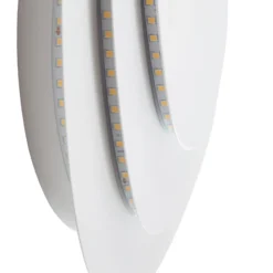 Aplique de pared LED Lindby Delar, blanca, 25 x 25 cm, atenuable