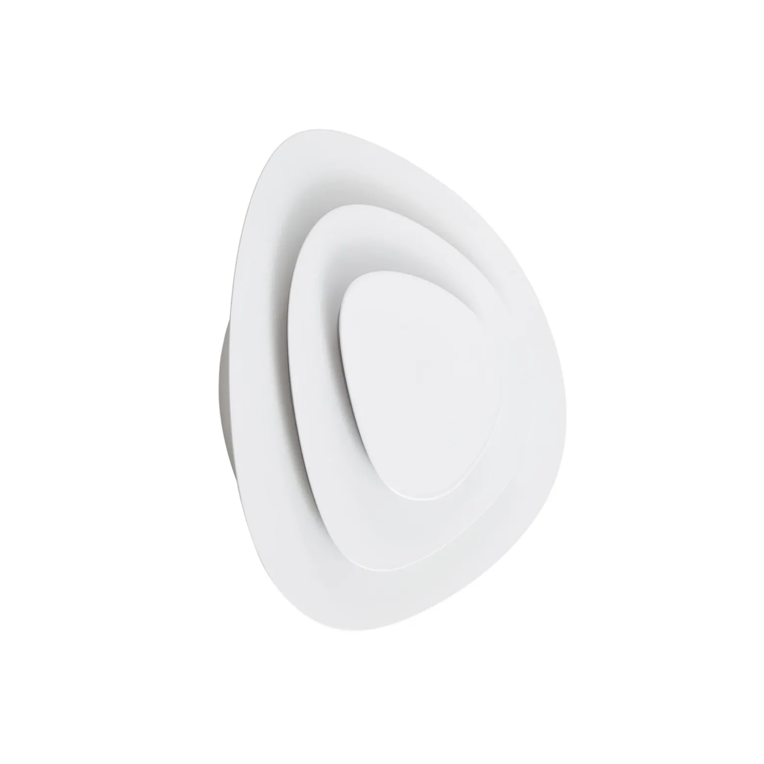 Aplique de pared LED Lindby Delar, blanca, 25 x 25 cm, atenuable