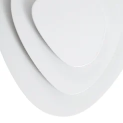 Aplique de pared LED Lindby Delar, blanca, 25 x 25 cm, atenuable