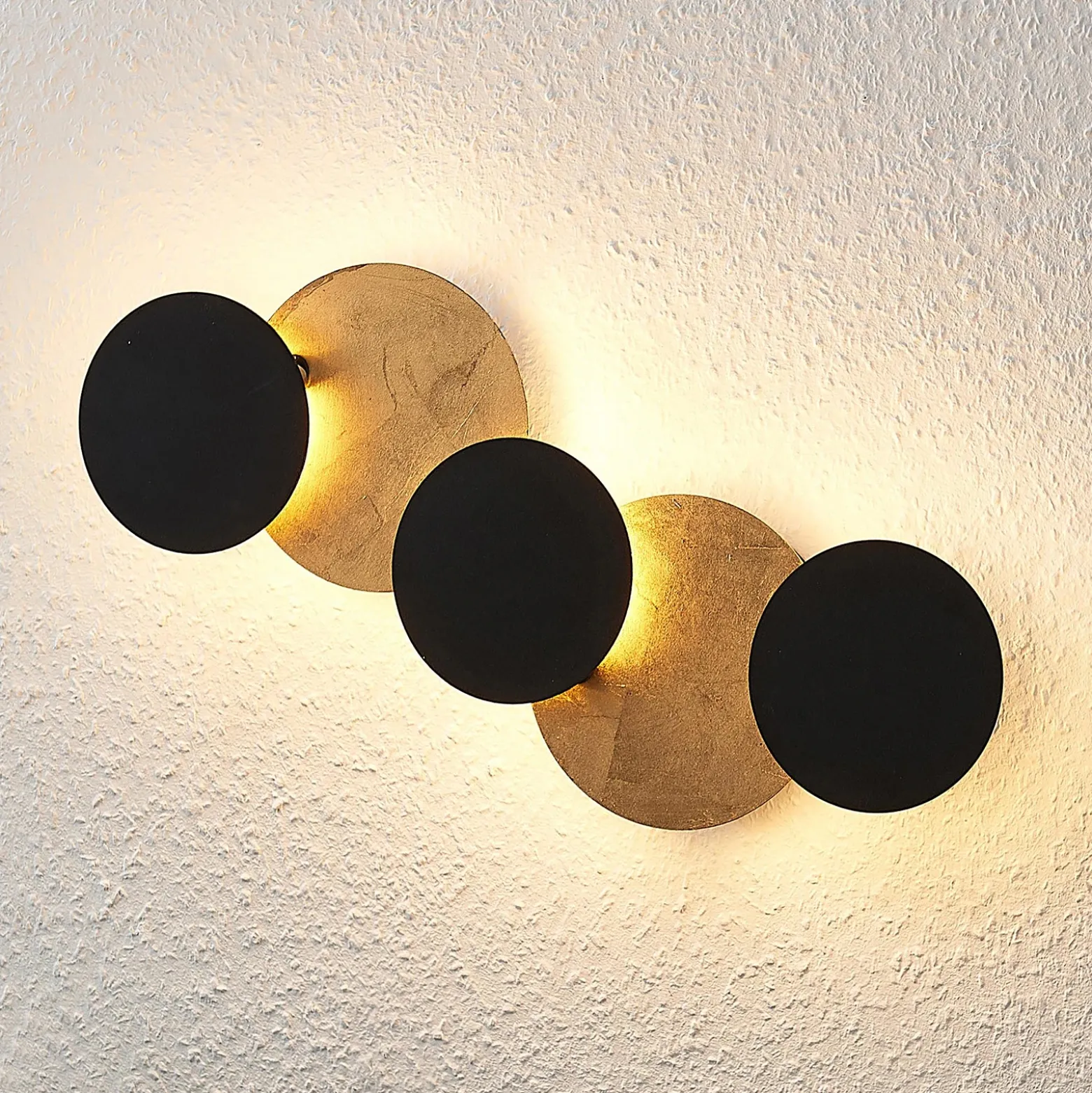 Aplique de pared LED Lindby Grazyna, 52 cm, 5 luces, regulable