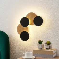 Aplique de pared LED Lindby Grazyna, 52 cm, 5 luces, regulable