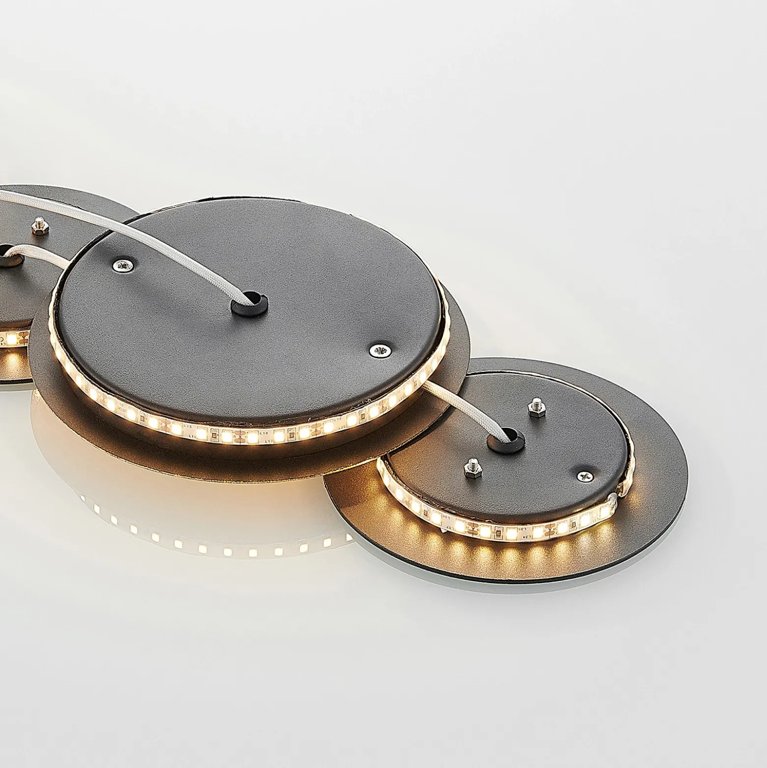 Aplique de pared LED Lindby Grazyna, 52 cm, 5 luces, regulable