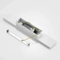 Aplique de pared LED Lindby Ignazia, 47 cm, blanco, metal, luz hacia