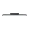 Aplique de pared LED Lindby Kirka, negro, metal, IP44, 90 cm, CCT
