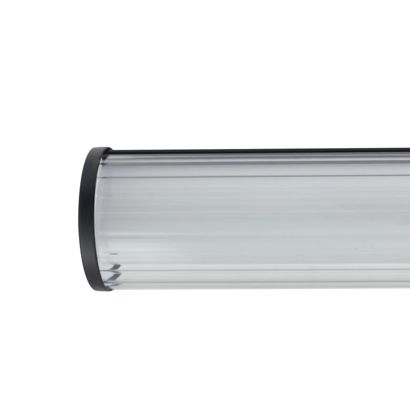 Aplique de pared LED Lindby Kirka, negro, metal, IP44, 90 cm, CCT