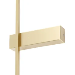 Aplique de pared LED Lindby Natsumi, latón, aluminio, 90 cm