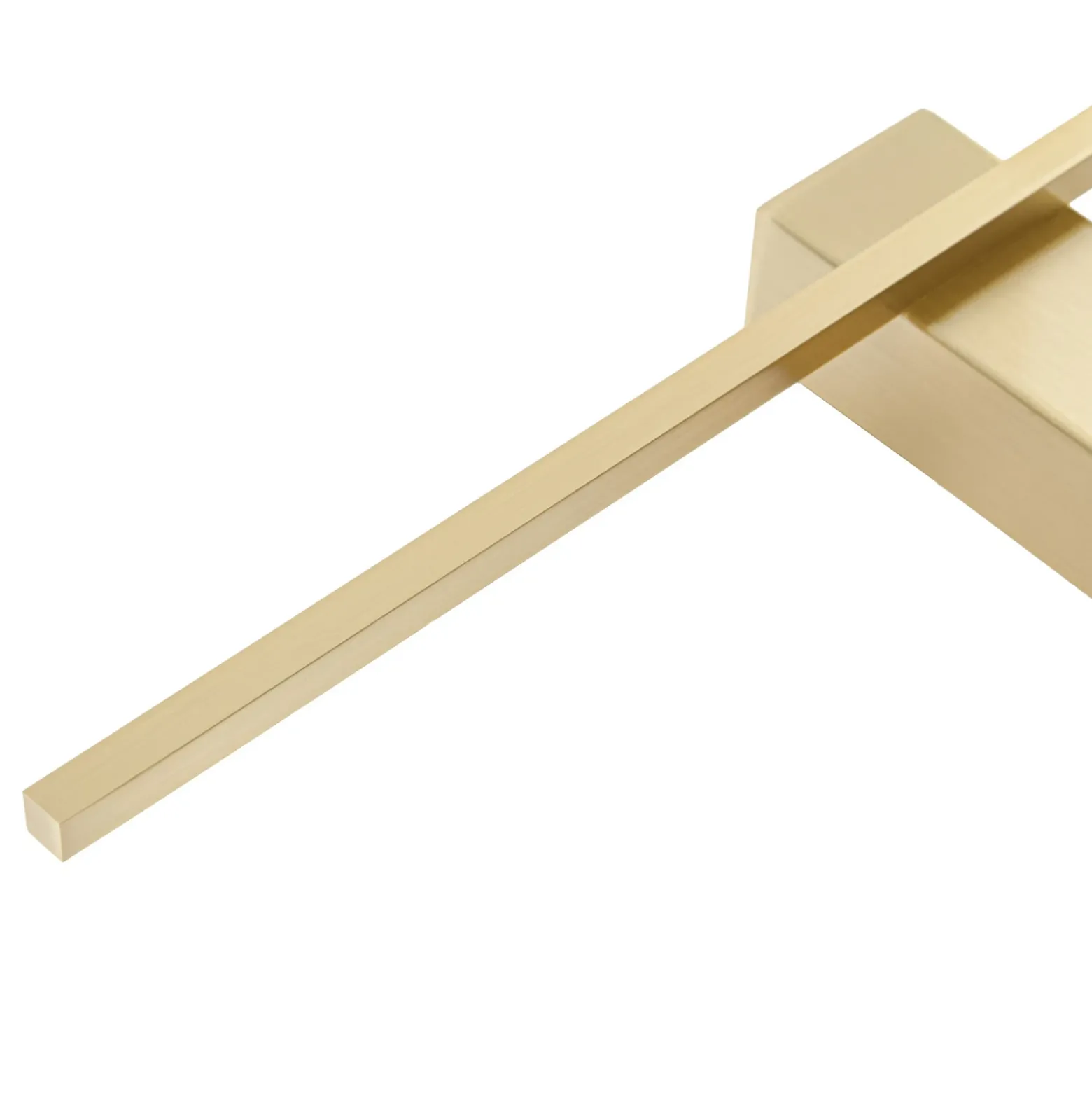 Aplique de pared LED Lindby Natsumi, latón, aluminio, 90 cm