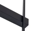 Aplique de pared LED Lindby Natsumi, negro, aluminio, 90 cm