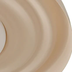Aplique de pared LED Lindby Waves, beige, Ø 43 cm, metal