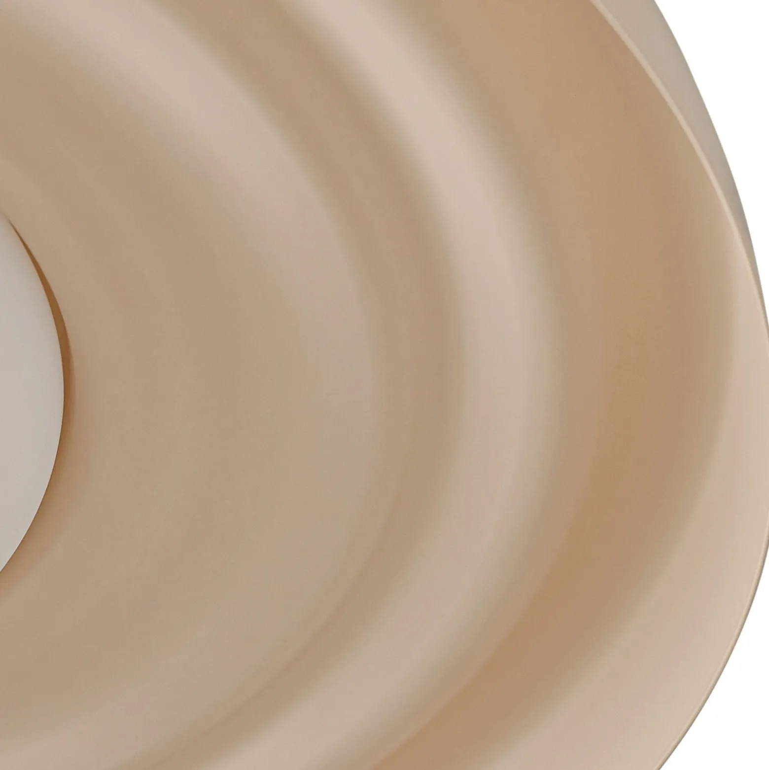 Aplique de pared LED Lindby Waves, beige, Ø 43 cm, metal
