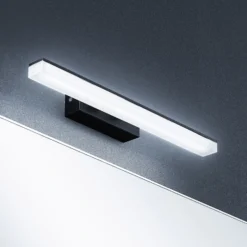 Aplique de pared LED Lisana de Lucande, horizontal, 46 cm, IP44
