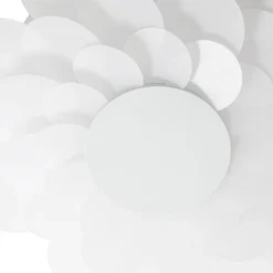Aplique de pared LED Lucande «Bloem», Ø 40 cm, blanco, atenuable en 3 niveles