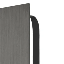 Aplique de pared LED Lucande Delin, gris/dorado, 55 x 55 cm, atenuable