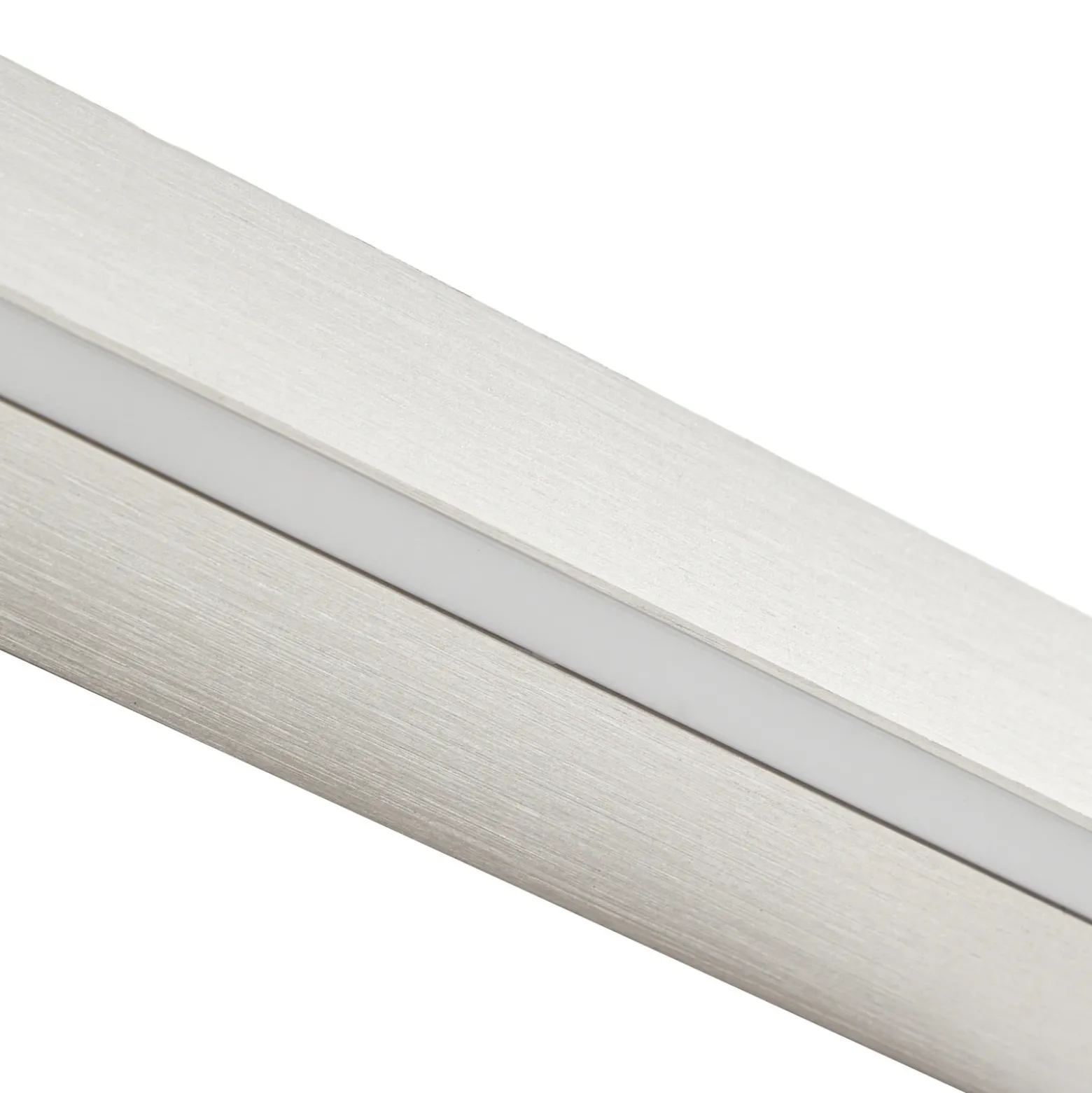 Aplique de pared LED Lucande Kinsley, 90 cm, níquel, atenuable, CCT
