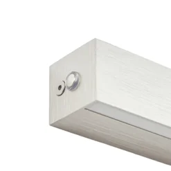 Aplique de pared LED Lucande Kinsley, 90 cm, níquel, atenuable, CCT