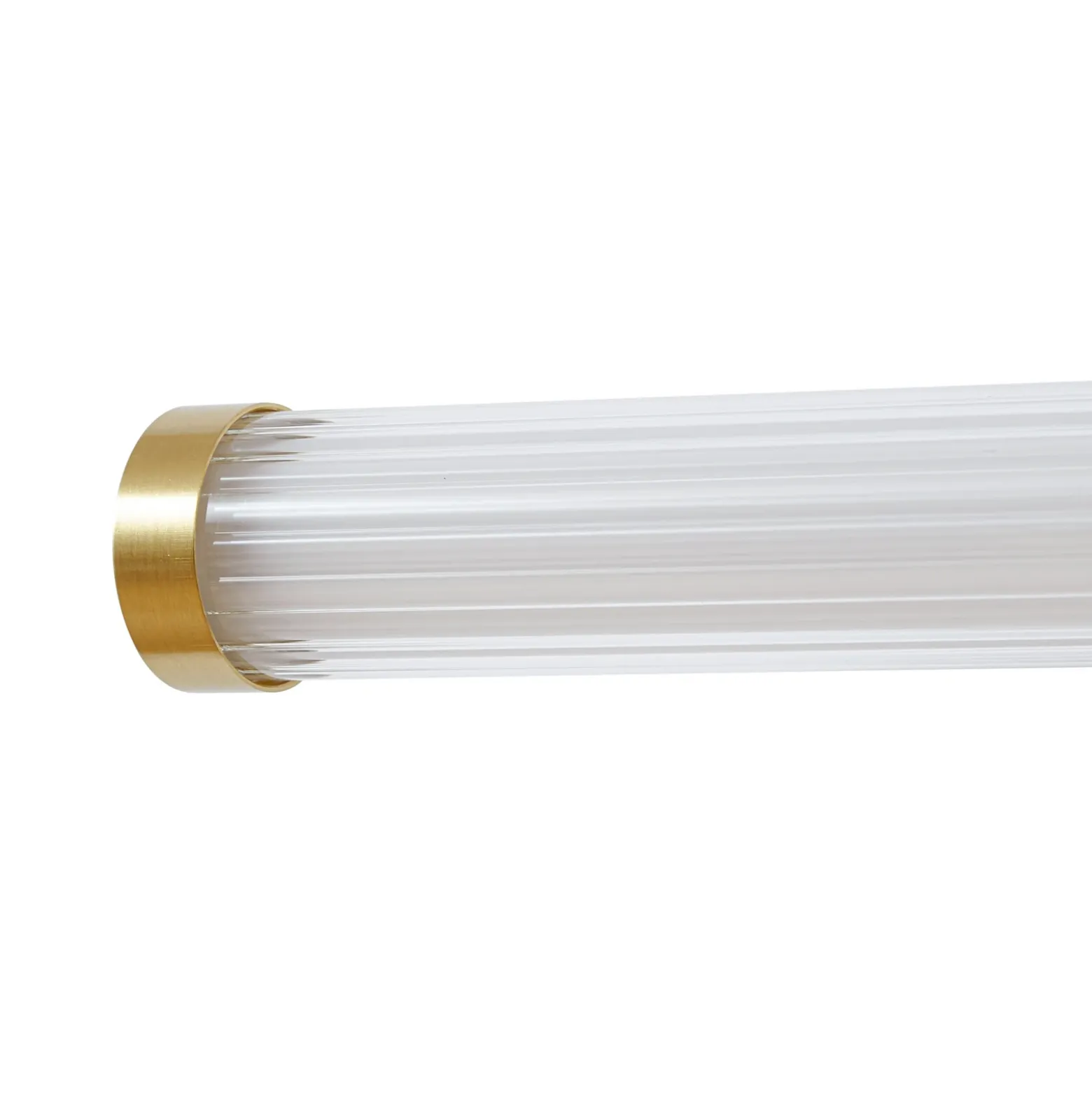 Aplique de pared LED Lucande Melisa, dorado, 90 cm, CCT, IP44