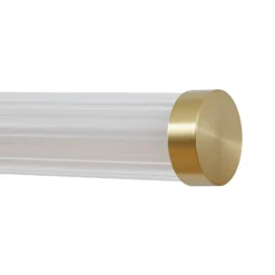 Aplique de pared LED Lucande Melisa, dorado, 90 cm, CCT, IP44