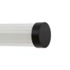 Aplique de pared LED Lucande Melisa, negro, 90 cm, CCT, IP44