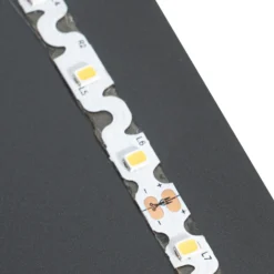 Aplique de pared LED Lucande World, antracita/plata, 60 cm x 30 cm