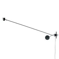 Aplique de pared LED Luceplan Counterbalance negro