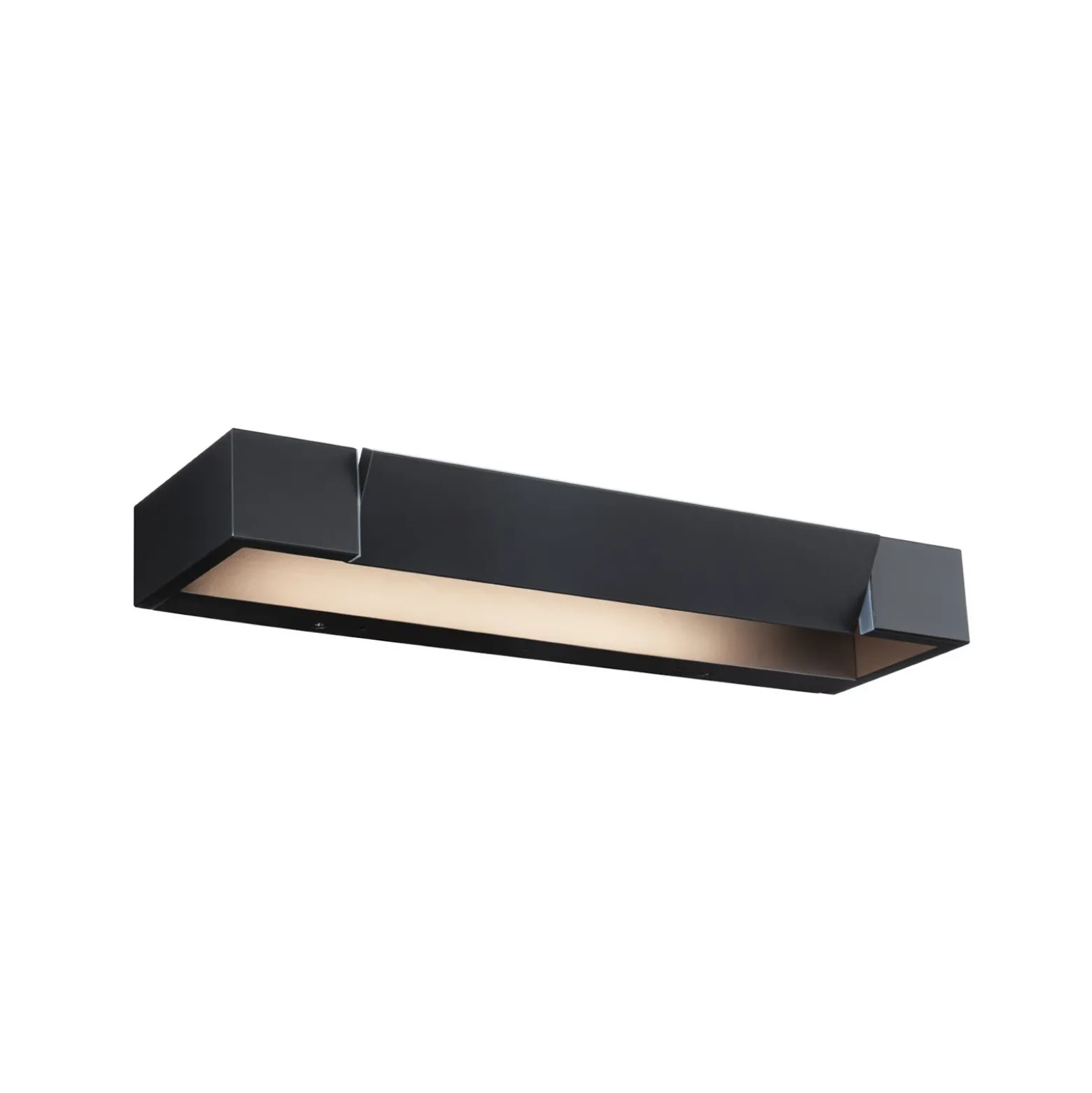 Aplique de pared LED Lucille de Paulmann, negro, 40 cm, IP44, atenuable