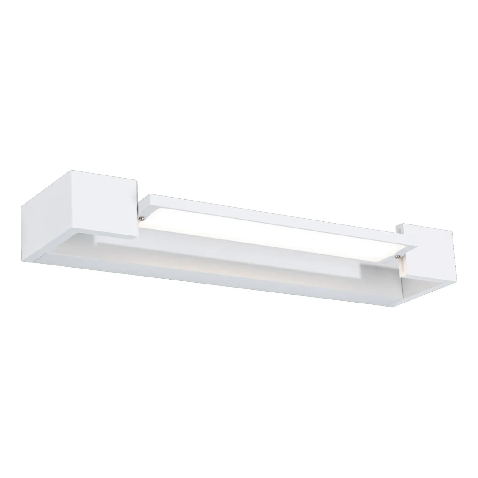 Aplique de pared LED Lucille de Paulmann, blanco, 40 cm, atenuable, IP44