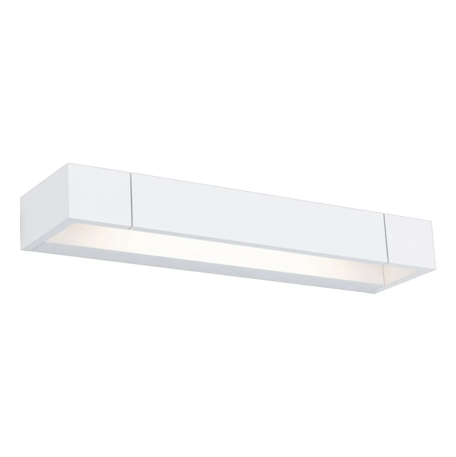Aplique de pared LED Lucille de Paulmann, blanco, 40 cm, atenuable, IP44