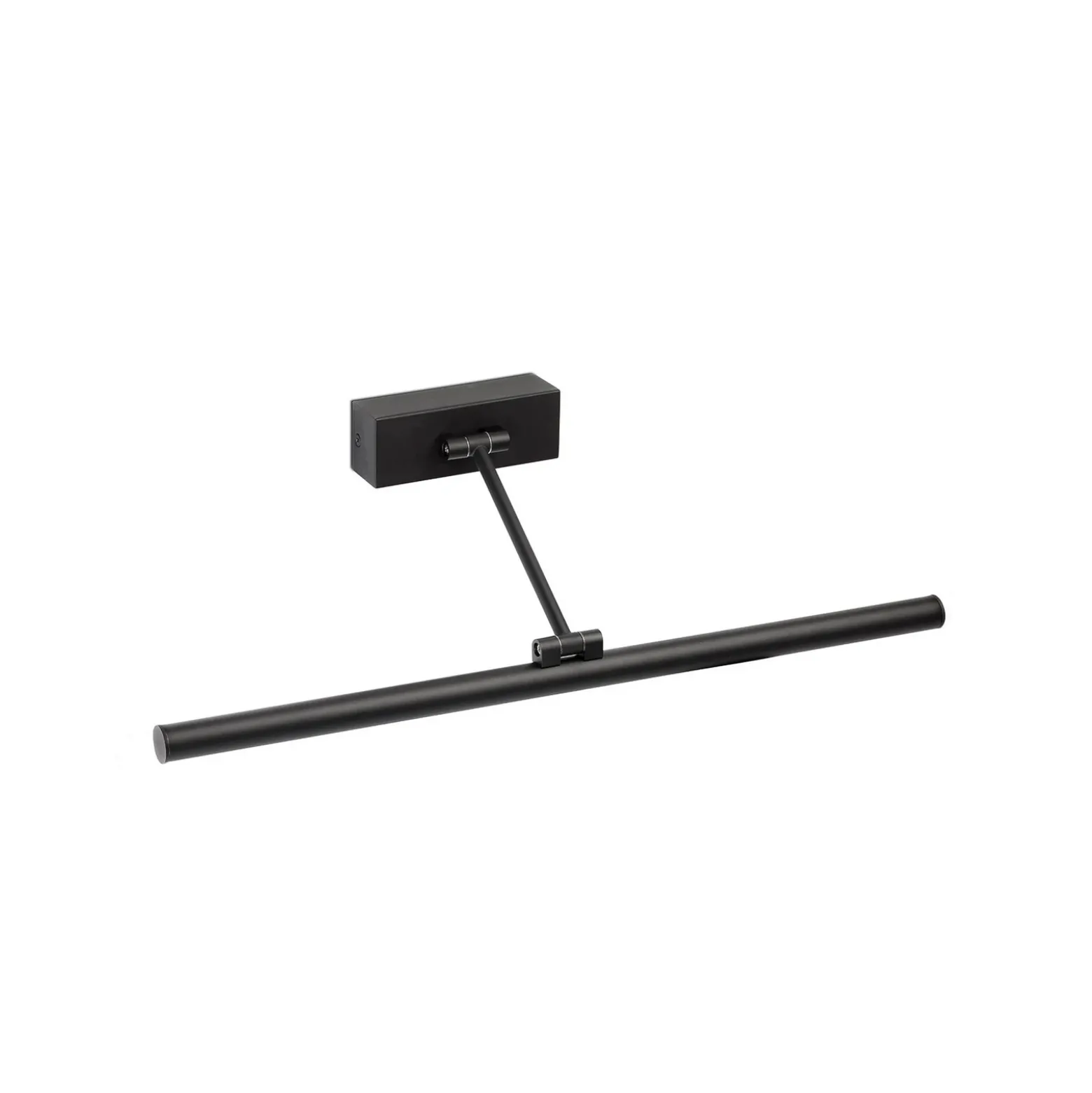 Aplique de pared LED Magritte 450, negro, aluminio, 45 cm de ancho