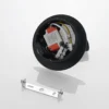 Aplique de pared LED Magya, negro, 2 luces, redondo, de Lucande