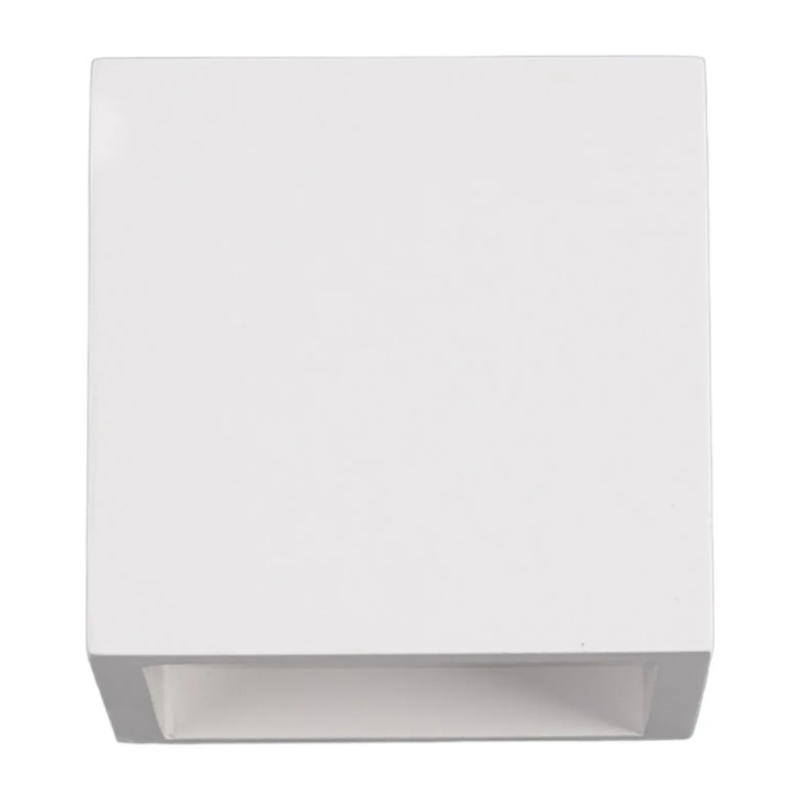 Aplique de pared LED Marita de escayola en forma de cubo