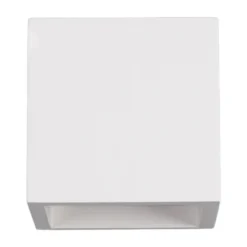Aplique de pared LED Marita de escayola en forma de cubo