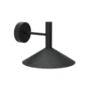 Aplique de pared LED Marsi, negra, Ø 25 cm, metal