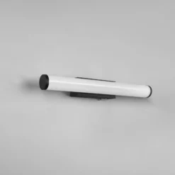 Aplique de pared LED Mattimo, ancho 40 cm, negro, interruptor