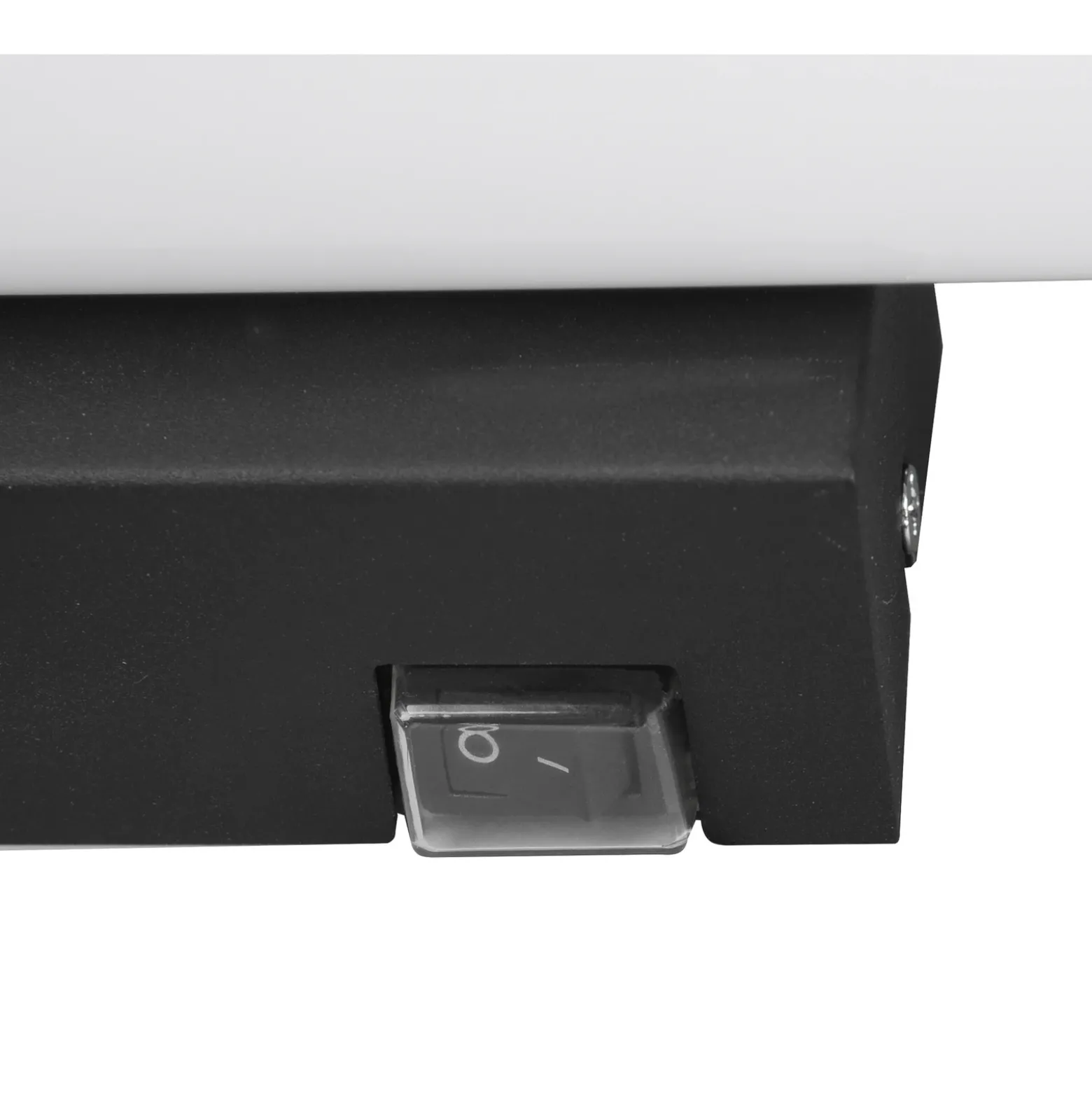 Aplique de pared LED Mattimo, ancho 40 cm, negro, interruptor