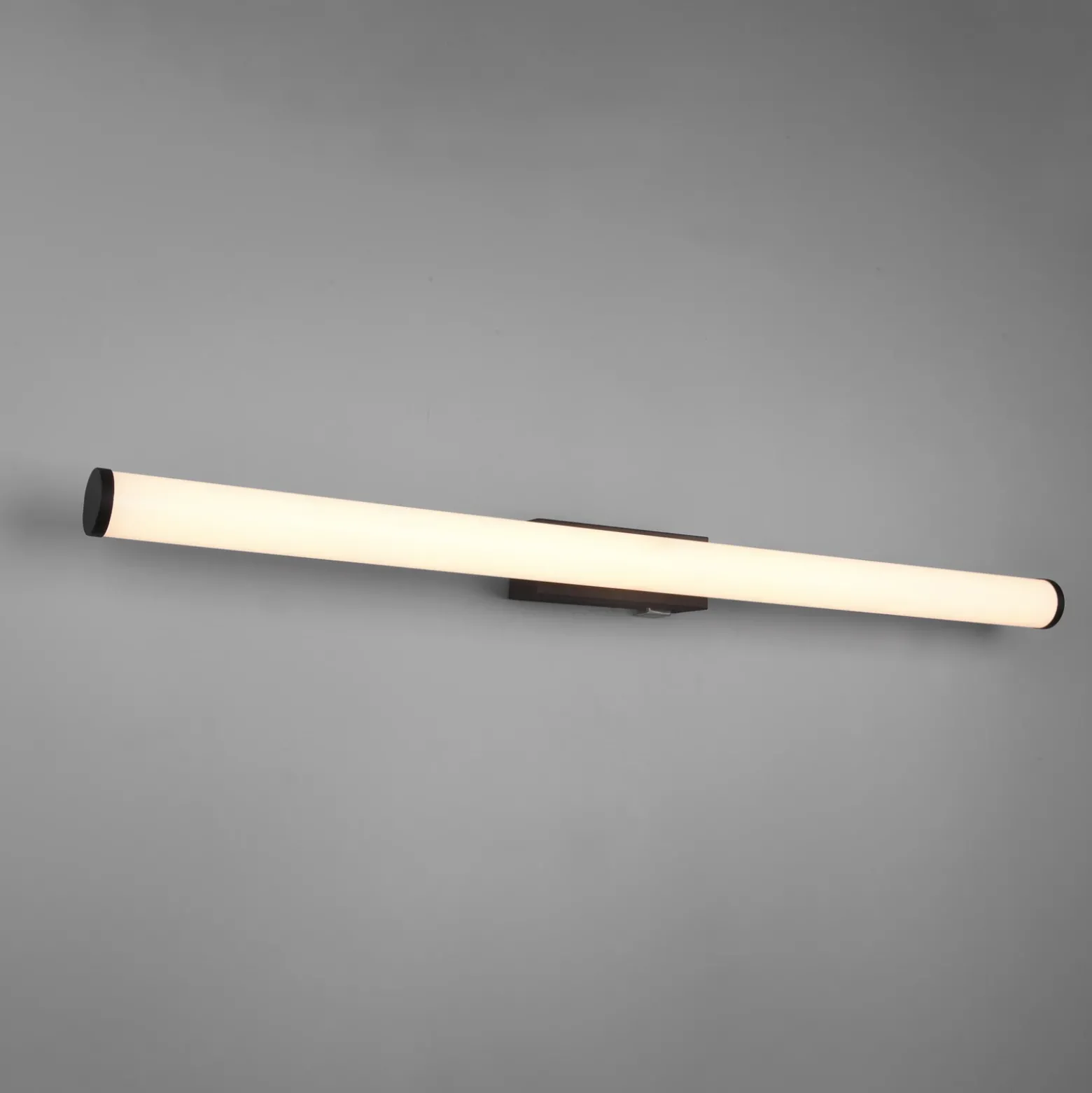 Aplique de pared LED Mattimo, ancho 80 cm, negro, interruptor