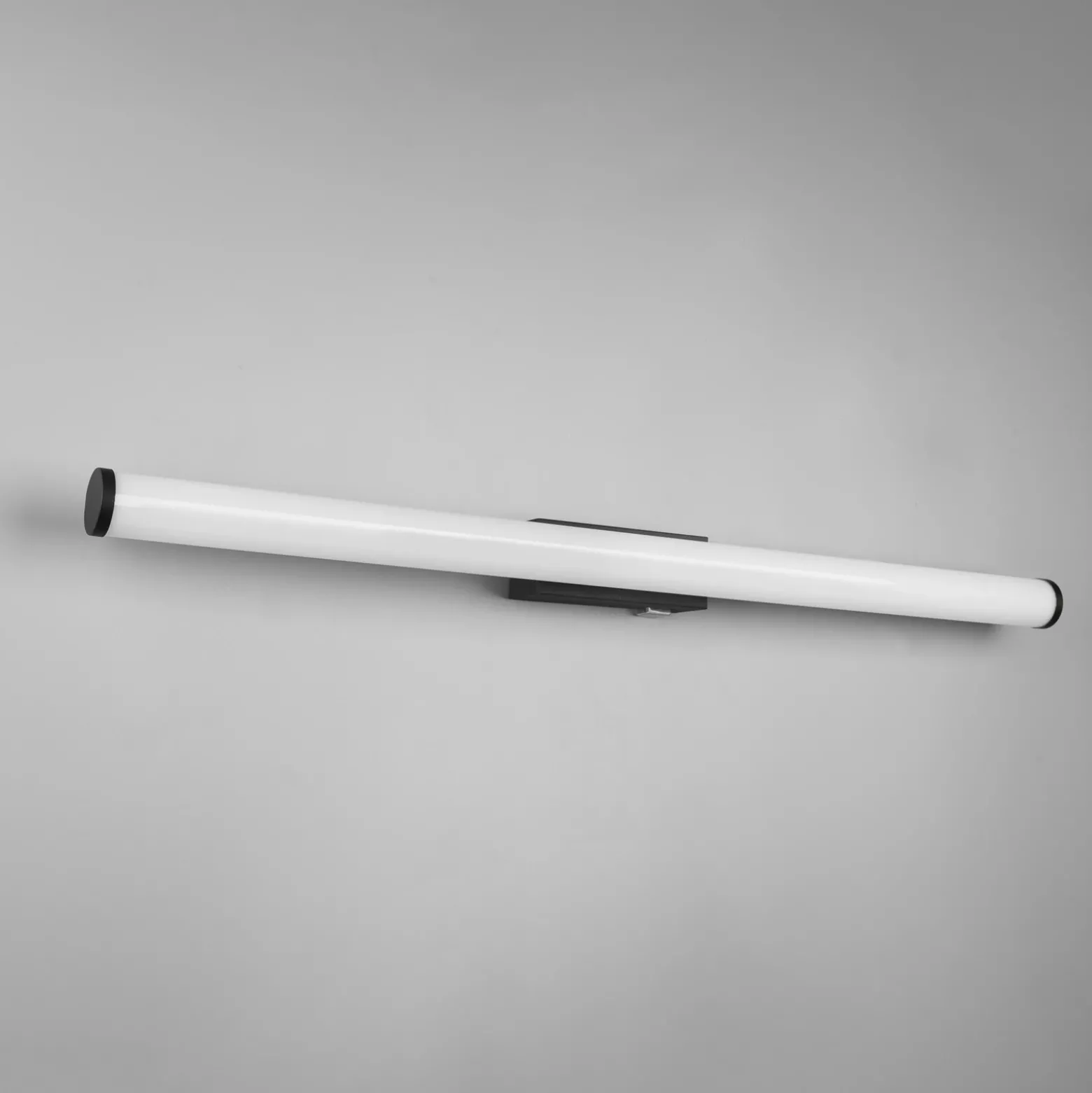 Aplique de pared LED Mattimo, ancho 80 cm, negro, interruptor